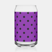 Pois noirs sur violet violet