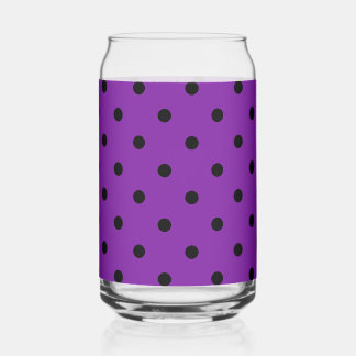 Pois noirs sur violet violet