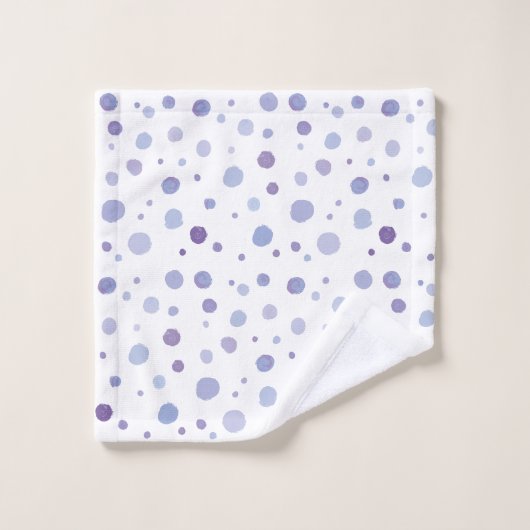 pois peint à la main (Gant de toilette)