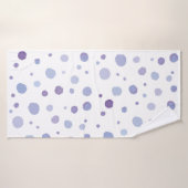 pois peint à la main (Serviette de bain)