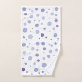 pois peint à la main (Serviette à main)
