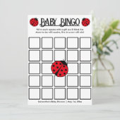 Pois rétro Ladybugs, Baby Bingo carte de jeu (Debout devant)