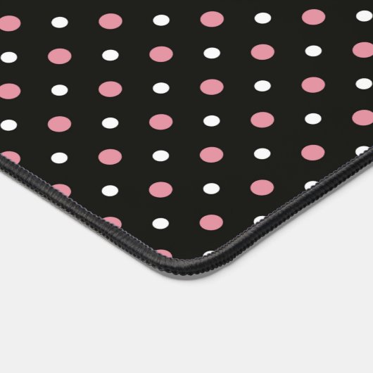 Pois rose blanc et noir (Coin)