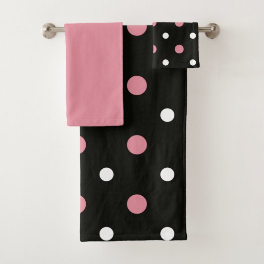 Pois rose blanc et noir (En situation)