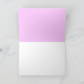 Pois rose dans une carte de baby shower de fille (Intérieur)