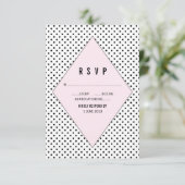Pois rose moderne RSVP (Debout devant)