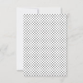 Pois rose moderne RSVP (Dos)