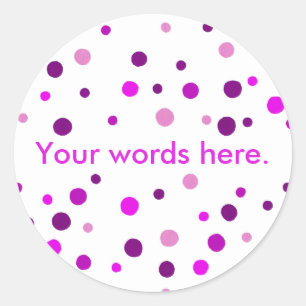 Pois rose violet Vos Mots Ici Stickers