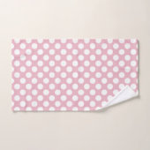 Pois roses, Motif Pointe Polka, Points, Pointe (Serviette à main)