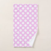Pois roses, Motif Pointe Polka, Points, Pointe (Serviette à main)