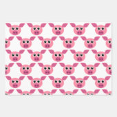 Pois Roses Points Rayures Papier Enveloppant (Devant)
