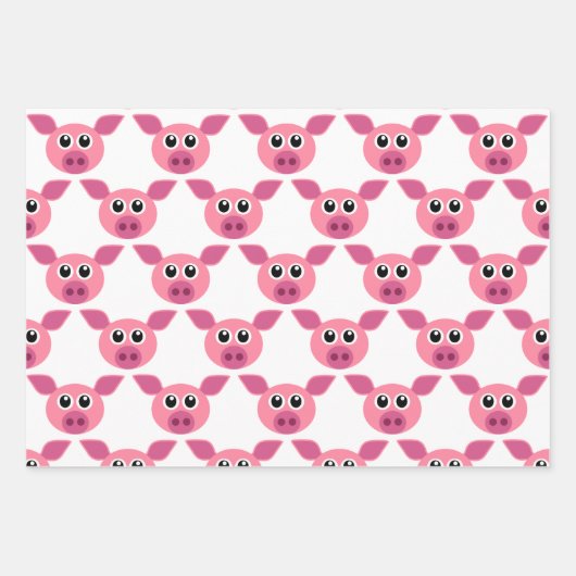 Pois Roses Points Rayures Papier Enveloppant (Devant)
