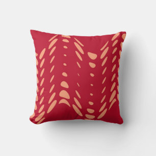 Pois rouge Art Design Coussin Abstrait