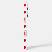 Pois rouge et blanc Coque-Mate coque iphone (Verso / Droite)