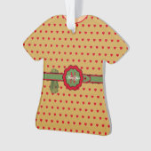 Pois rouges Belge Golden Figurine Noël (devant)