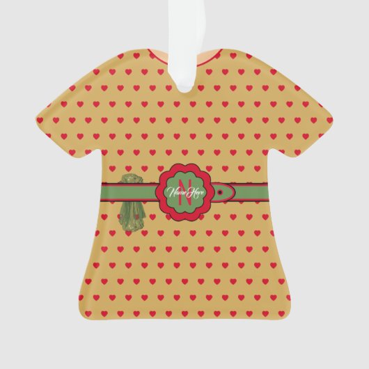 Pois rouges Belge Golden Figurine Noël (devant)