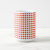 Pois Rouges Et Blancs, Mug De Café (Centre)