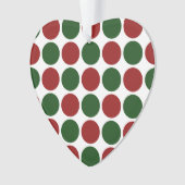 Pois rouges et verts en blanc (devant)