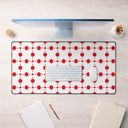 Pois rouges, Motif à points polka, points, pointil (Bureau 1)