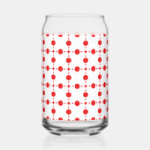 Pois rouges, Motif à points polka, points, pointil (Recto)