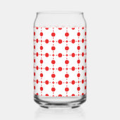 Pois rouges, Motif à points polka, points, pointil (Gauche)