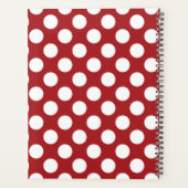 Pois Rouges, Motif Polka Dot, Votre Nom (Dos)