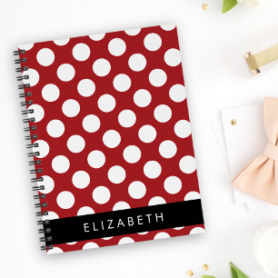 Pois Rouges, Motif Polka Dot, Votre Nom
