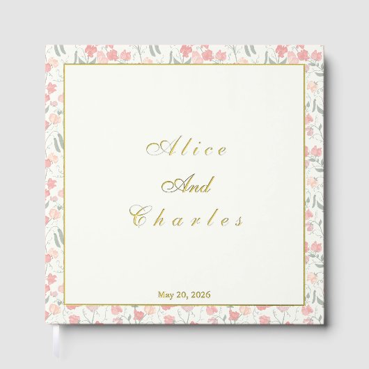 Pois sucré Floral rose et crème (Recto)