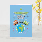 Pois sur Terre Carte de Noël (Fleur jaune)