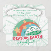 Pois sur Terre carte de Noël culinaire culinaire (Devant / Derrière)