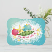 Pois sur terre nourriture carte de Noël culinaire (Debout devant)