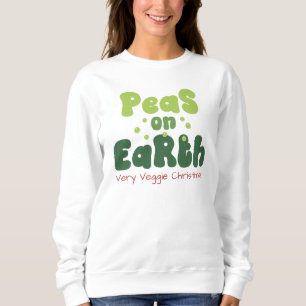 Pois sur Terre Sweatshirt de Noël végétarien