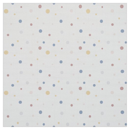 Pois sur tissu blanc par le quartier des matières  (Échantillon)