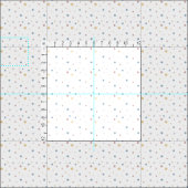 Pois sur tissu blanc par le quartier des matières  (Carreau)