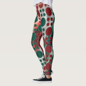 Pois vert orange blanc pois Leggings (Gauche)