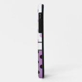 Pois violet noir iPhone 5 Coque (Dos/Gauche)