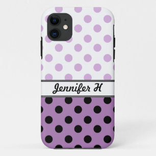 Pois violet noir iPhone 5 Coque