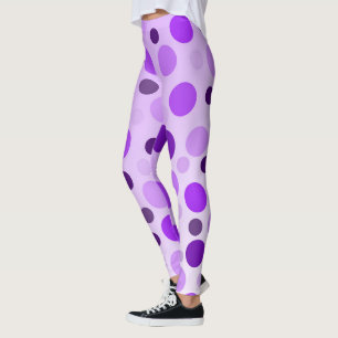 Pois violets, dames Leggings