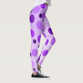 Pois violets, dames Leggings (Droite)