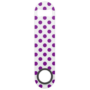 Pois violets et blancs