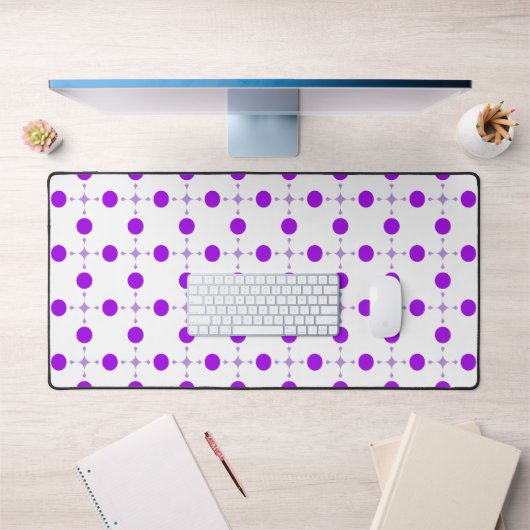 Pois violets, Motif à points Polka, points, pointi (Bureau 1)