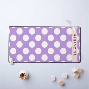 Pois violets, Motif Pointe Polka, Votre Nom