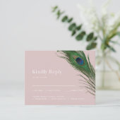 Poise Paon | Choix de réponse de repas de mariage  (Debout devant)