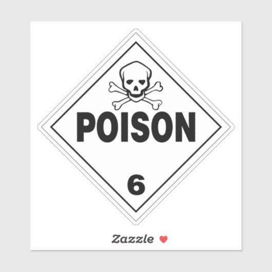 Poison 6 Étiquette (Feuille)