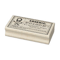 POISON Apothecary Label Rubber Stamp