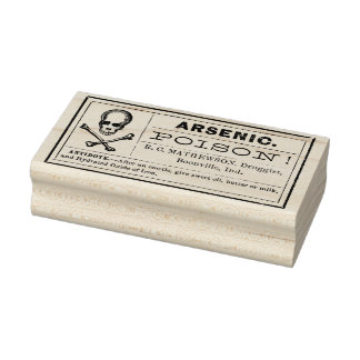 POISON Apothecary Label Rubber Stamp Rubberstempel