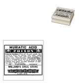 POISON Apothecary Label Rubber Stempel (Gestempeld)