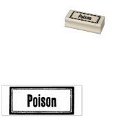 POISON Apothecary  Label Rubber Stempel (Gestempeld)