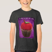 Poison Apple Cupcake Tri-Blend Shirt (Voorkant)