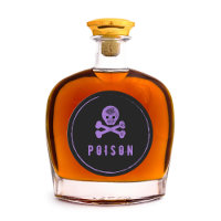 Poison Bottle - Alcohol flesetiket voor Halloween